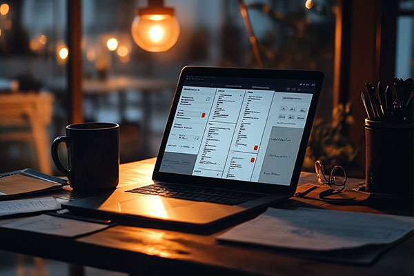 organizar el trabajo del dia siguiente ordenando las tarjetas de trello y asignando tareas
